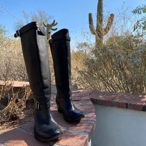 Frye’s black motorcycle boot size 6.5